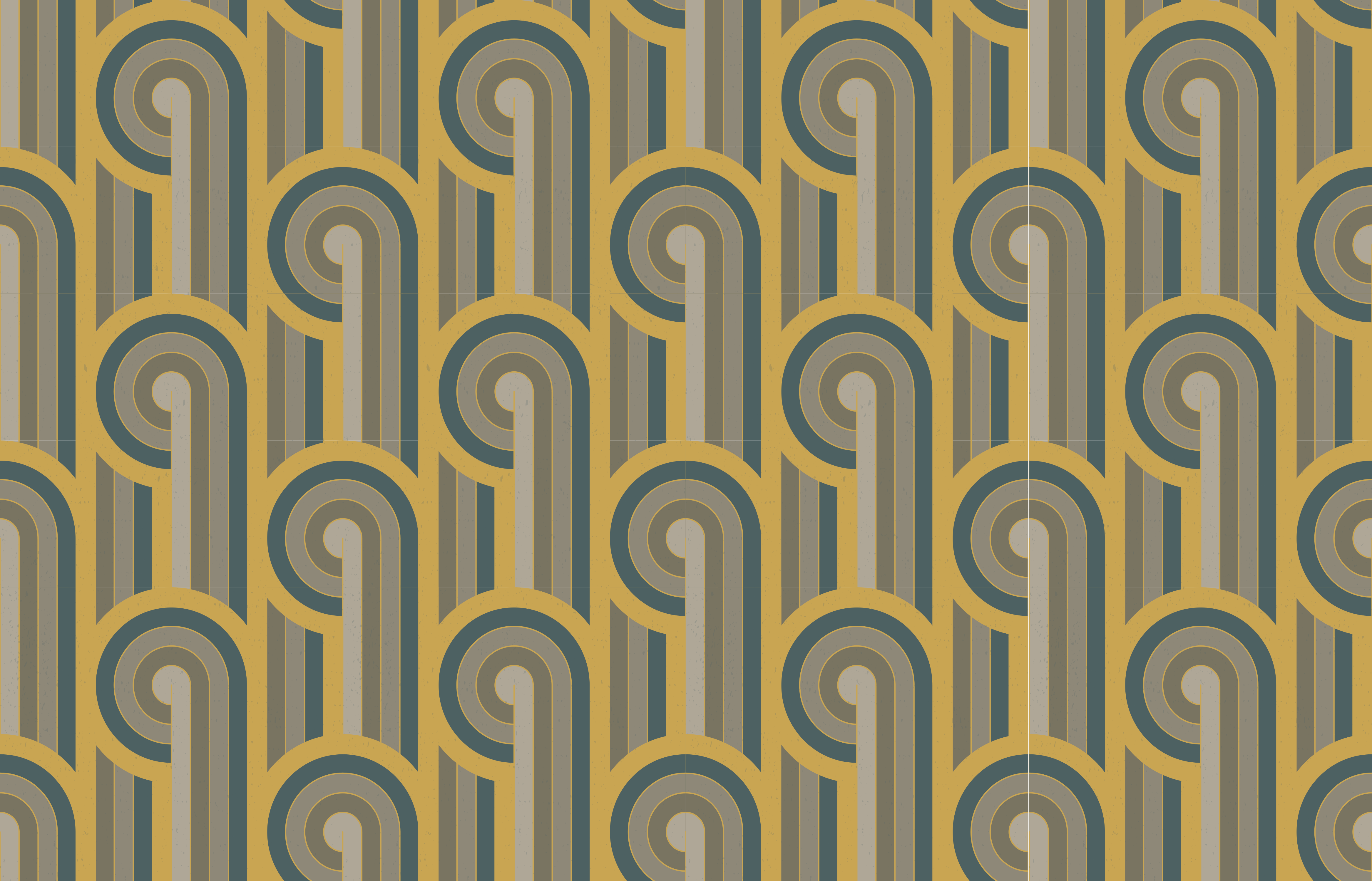 乙烯基复古地毯 几何图案优雅 - TenStickers