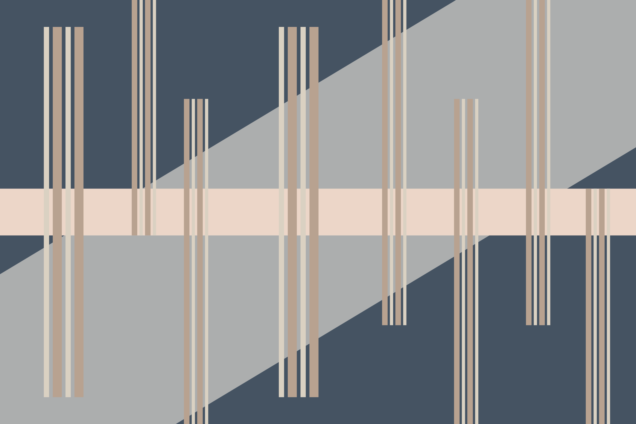 乙烯基地毯条纹 条纹美学 - TenStickers