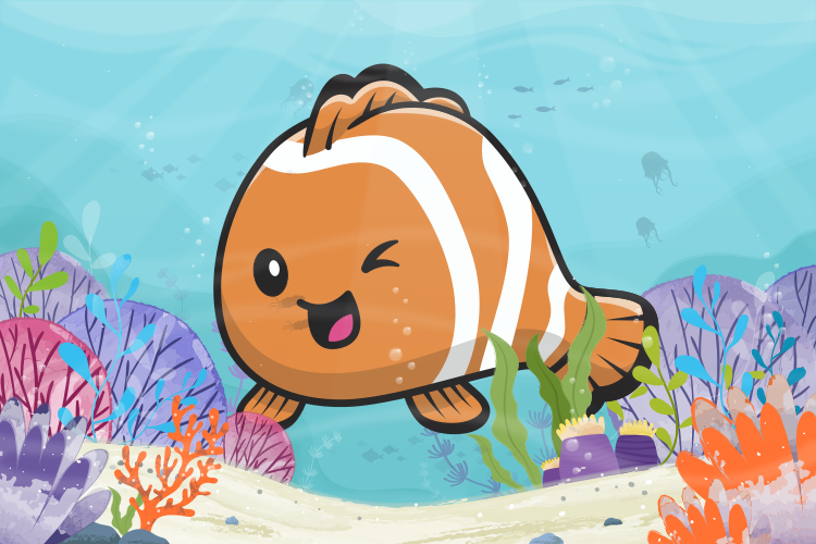 乙烯基地毯 儿童 动画水上冒险 - TenStickers