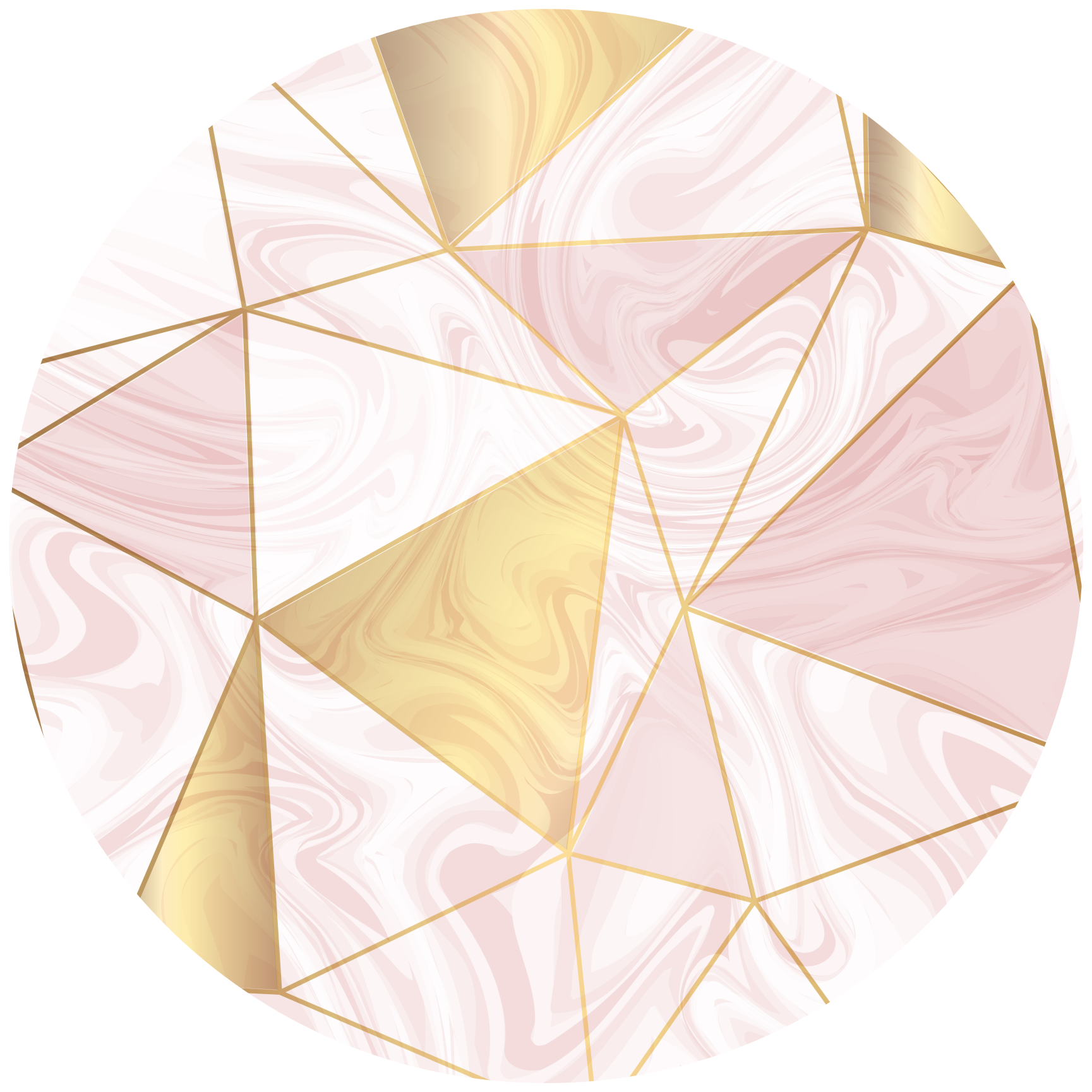 乙烯基地毯几何 几何淡色马赛克 - TenStickers