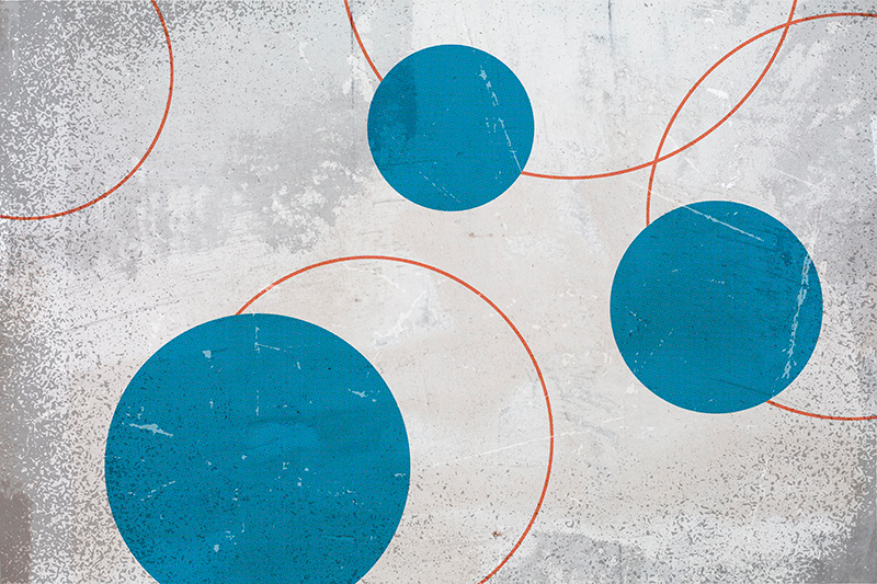 野兽派设计几何地毯 - TenStickers