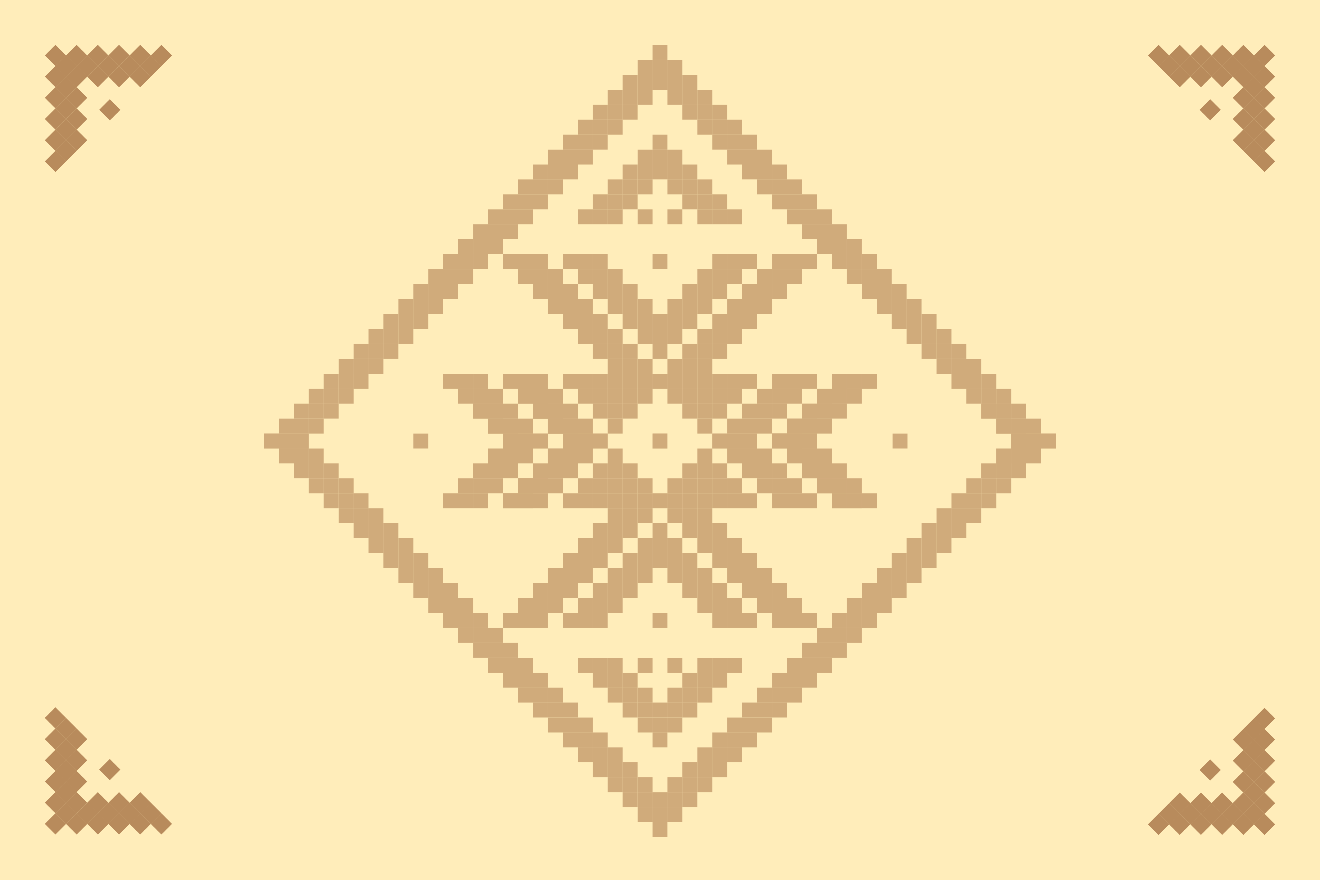 乙烯基地毯客厅优雅几何对比 - TenStickers