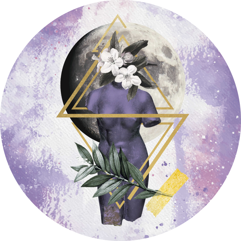 数字拼贴现代地毯 - TenStickers