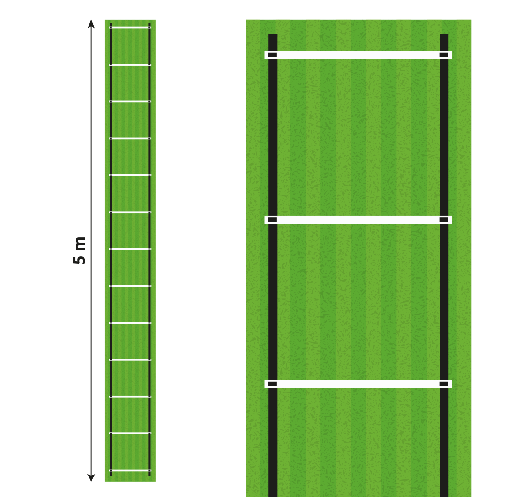 乙烯基地毯 速度训练梯5米 - TenStickers