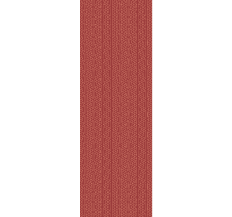 墙纸三角形令人惊艳的红色图案 - TenStickers