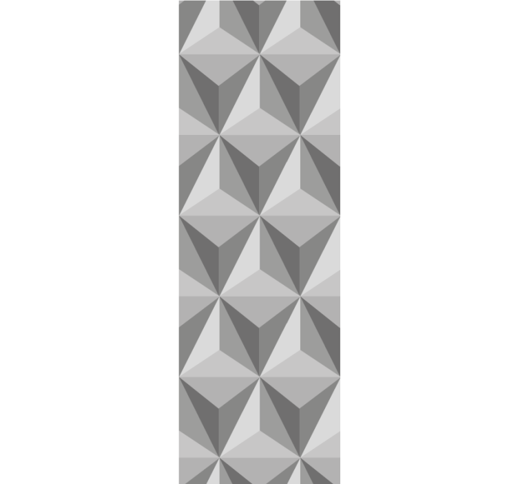 几何墙纸3d金字塔图案设计 - TenStickers