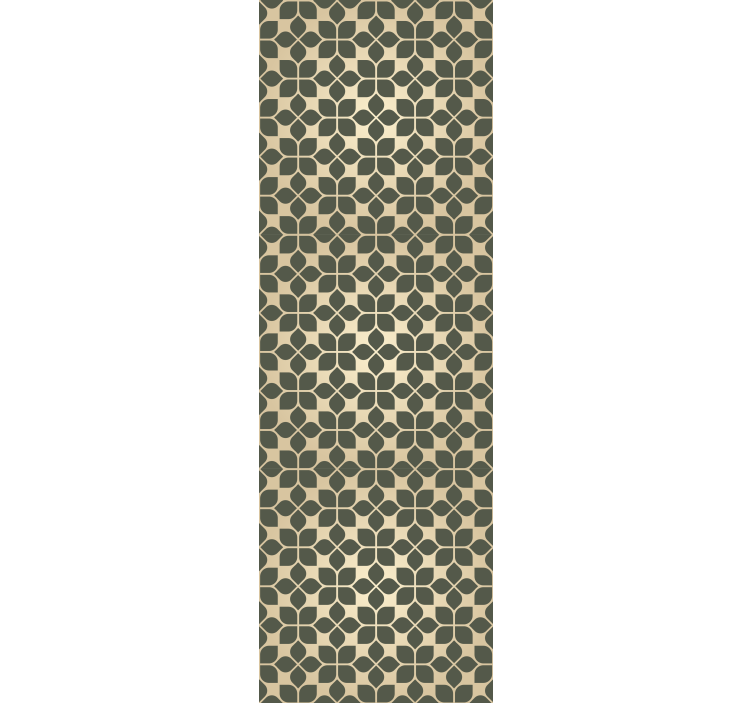 主卧墙纸几何花卉风格 - TenStickers