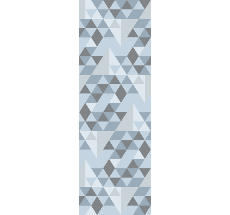 墙纸三角形几何渐变设计 - TenStickers