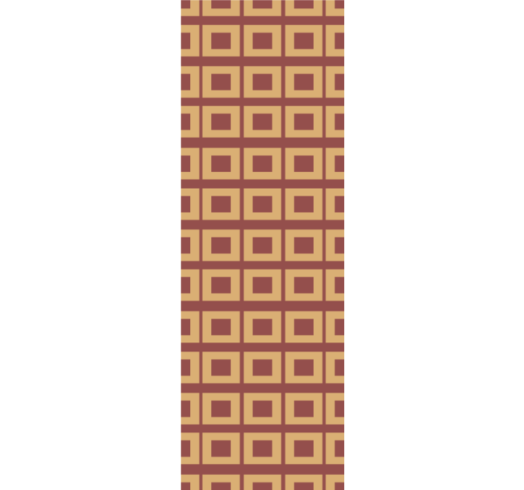 方形墙纸适合复古几何方块风格 - TenStickers