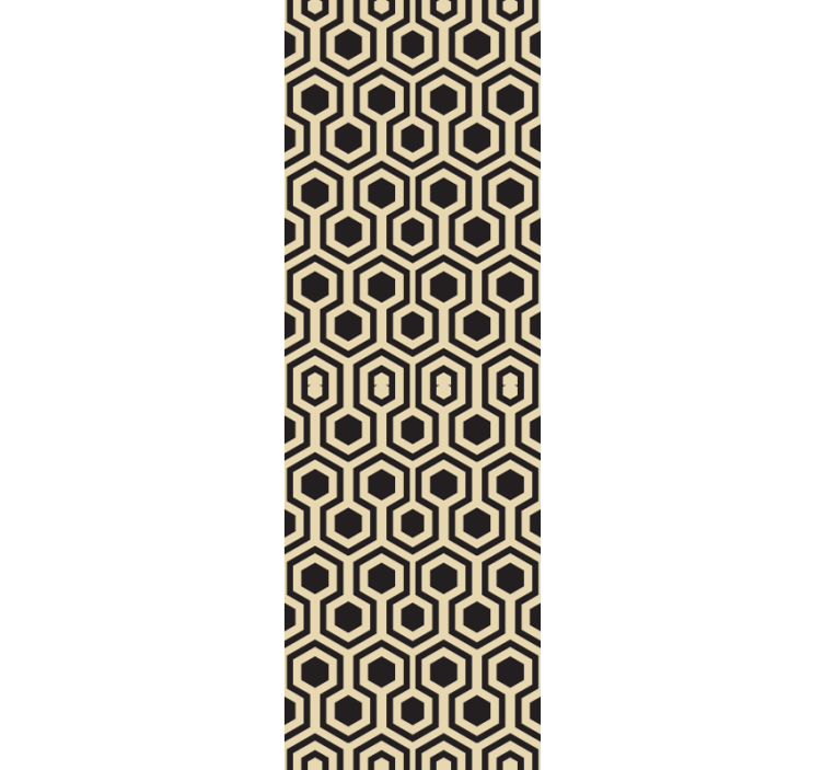 几何墙纸蜂窝六边形图案 - TenStickers