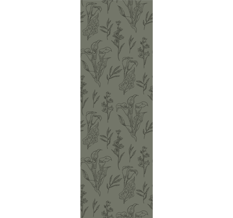 墙纸花卉与花卉元素相得益彰 - TenStickers