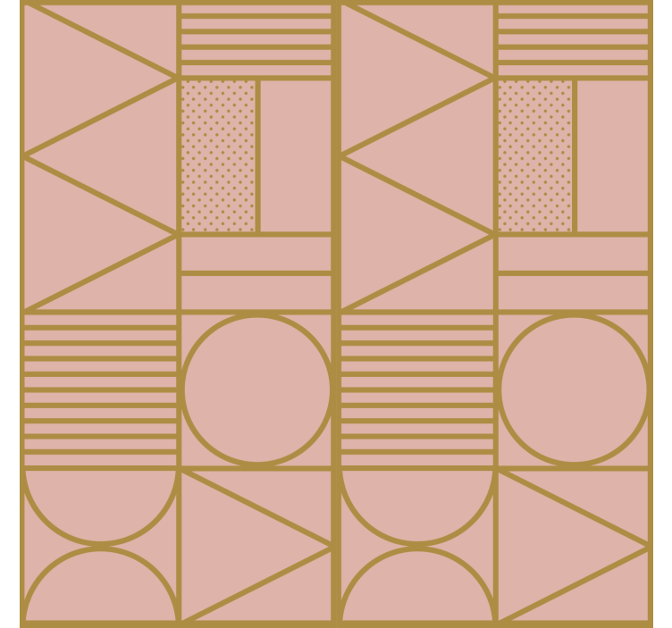 壁纸纹理金色与粉色块状设计 - TenStickers