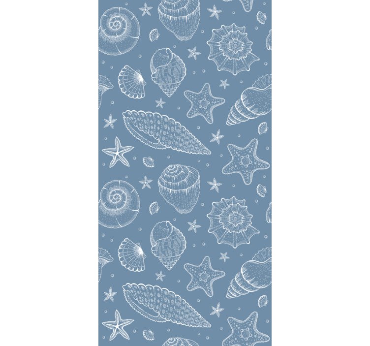 动物墙纸展现海洋生物与贝壳之美 - TenStickers