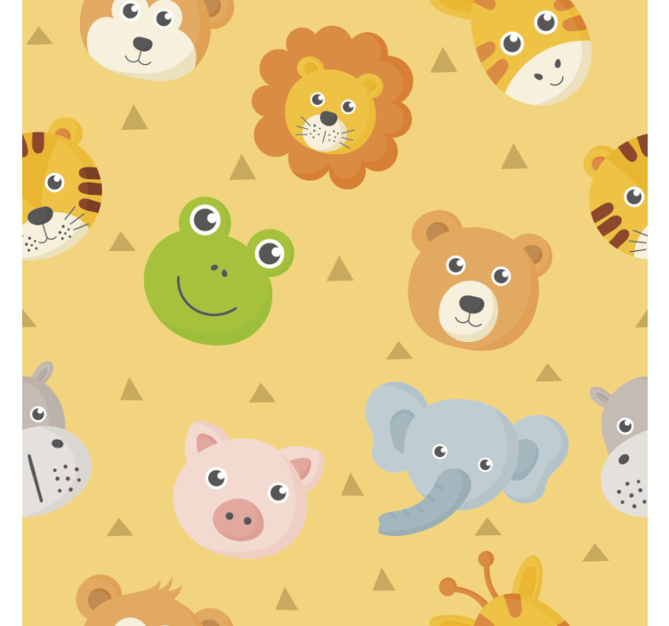 动物墙纸为您打造多彩动物游乐区 - TenStickers