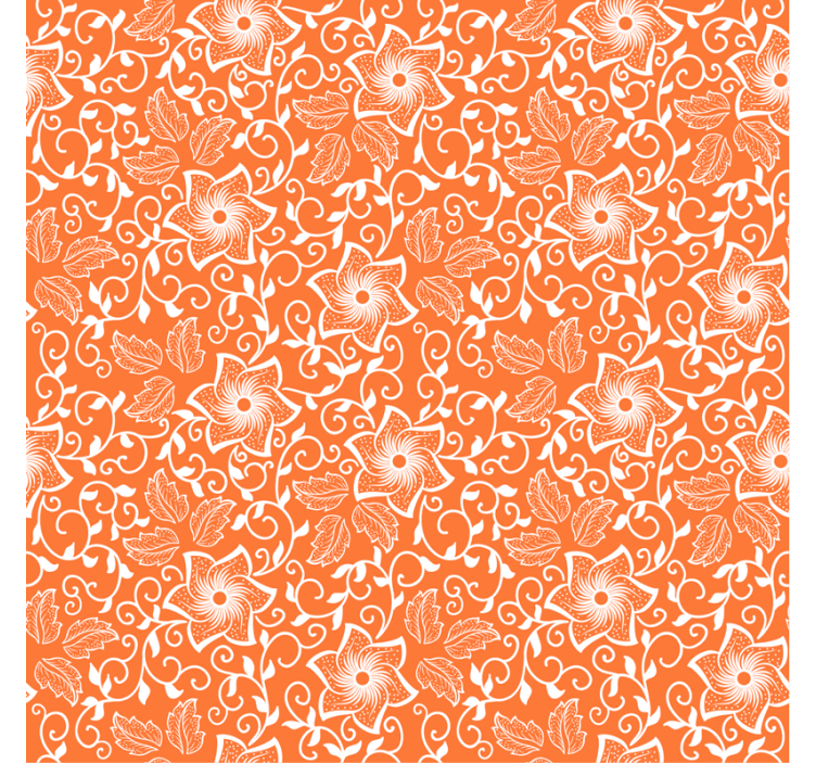 卧室壁纸花卉图案层次设计 - TenStickers