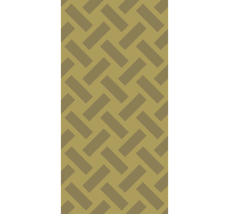 墙纸餐厅几何黄色方块图案 - TenStickers