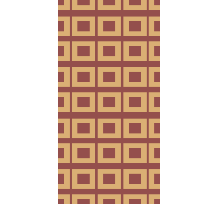 墙纸餐厅几何方块 - TenStickers