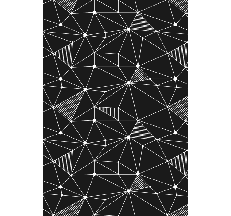 几何墙纸展现大胆几何图形 - TenStickers