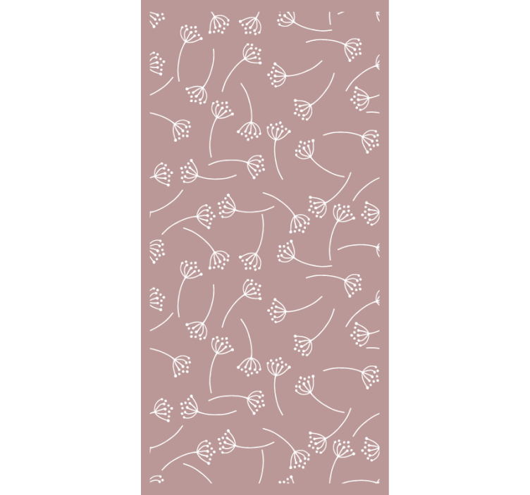墙纸性能柔和花卉图案 - TenStickers
