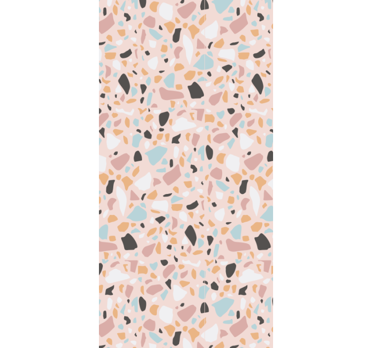 质感壁纸适用于粉蓝水彩 terrazzo - TenStickers