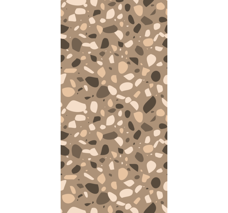 质感壁纸棕色经典 terrazzo - TenStickers