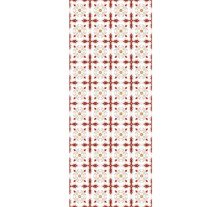 墙纸瓷砖红色形状瓷砖 - TenStickers