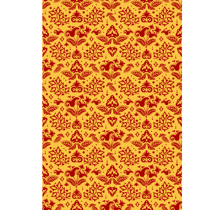 走廊墙纸植物图案风格 - TenStickers