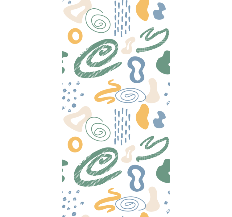 时尚墙纸抽象绘画形状 - TenStickers