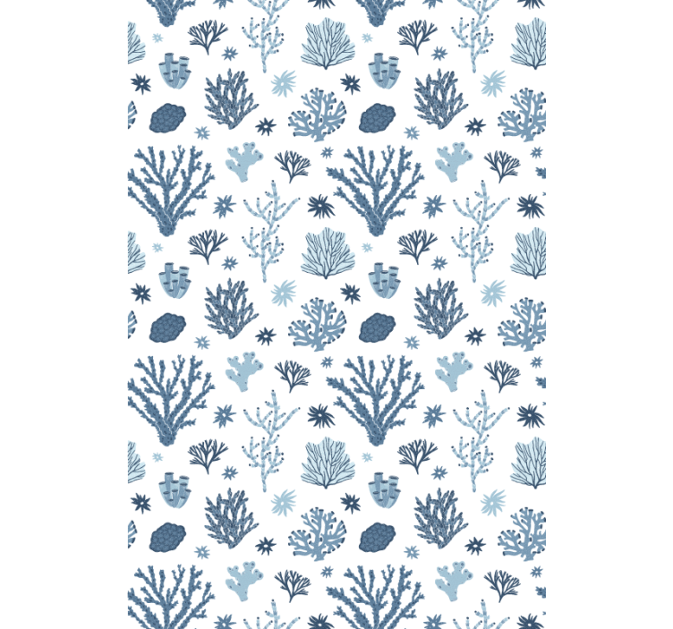 时尚墙纸现代珊瑚汉普顿风格 - TenStickers