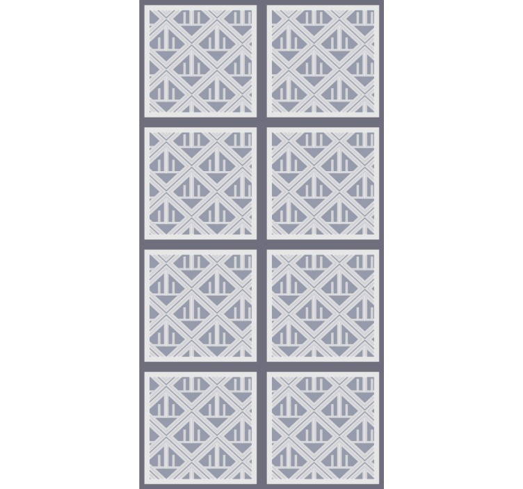 时尚墙纸几何图案分区设计 - TenStickers