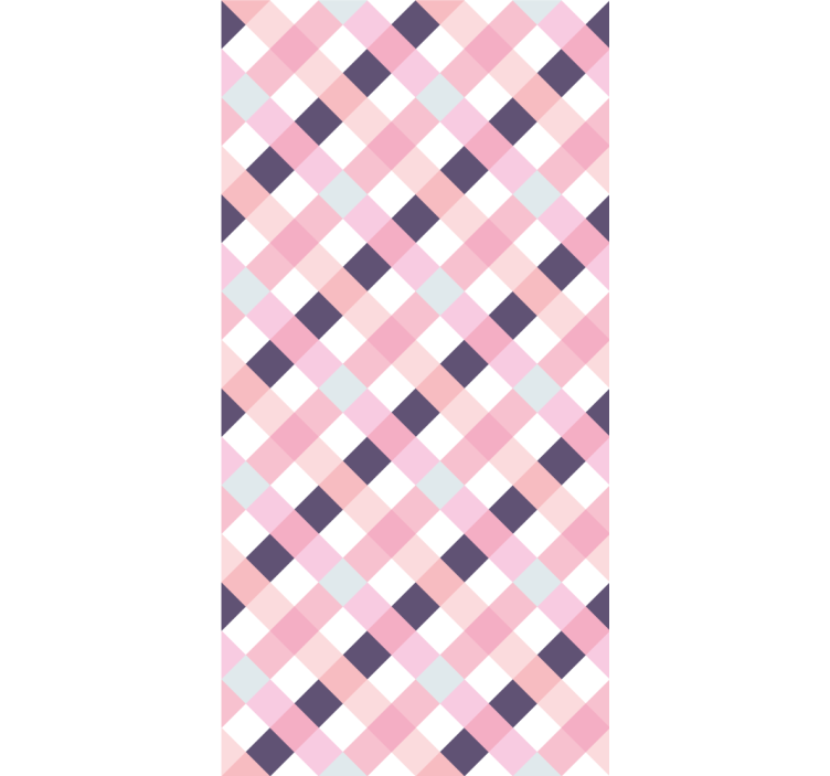 时尚墙纸展现钻石图案和谐之美 - TenStickers