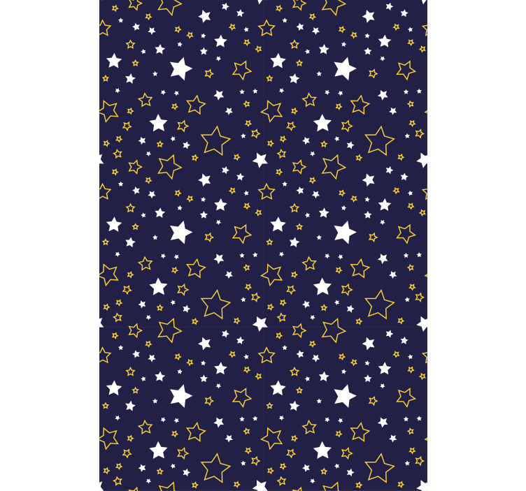 孩子房间墙纸星空夜景图案 - TenStickers