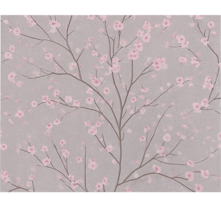 墙纸花卉昏暗樱花枝 - TenStickers