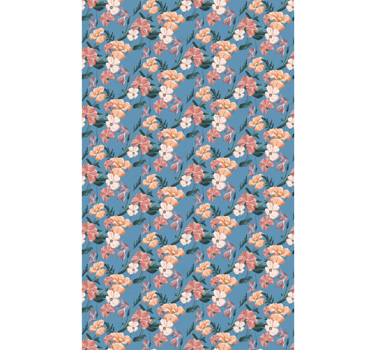 墙纸花卉 花卉印花 'ziedi jeans' - TenStickers