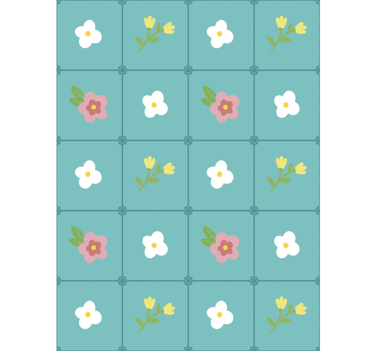 墙纸花卉展现“奶奶风”花卉装饰 - TenStickers