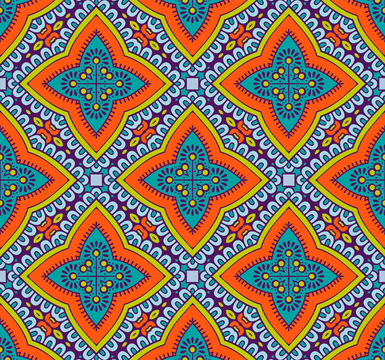 几何墙纸 几何图案装饰 - TenStickers