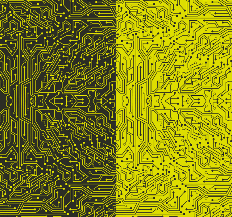 抽象壁纸地铁线 - TenStickers