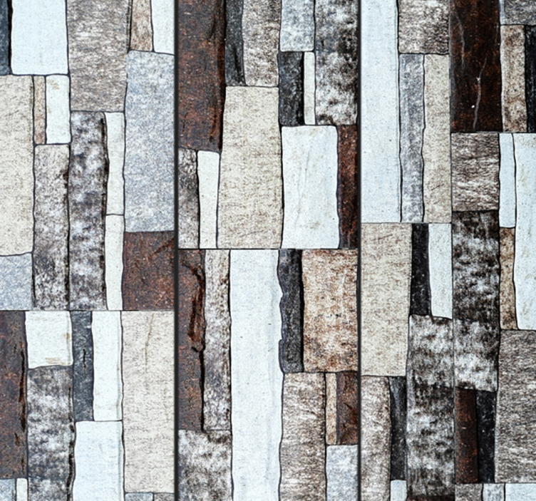 客厅装饰墙纸 几何纹理设计 - TenStickers