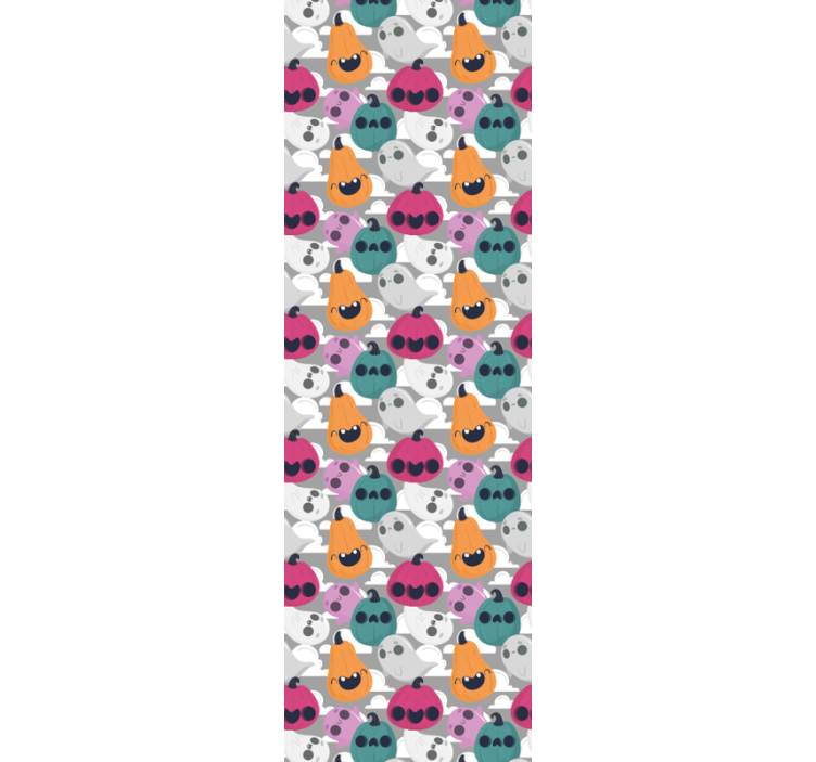 墙纸万圣节 俏皮的南瓜图案 - TenStickers