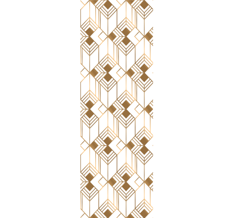 几何墙纸 立体对称 - TenStickers