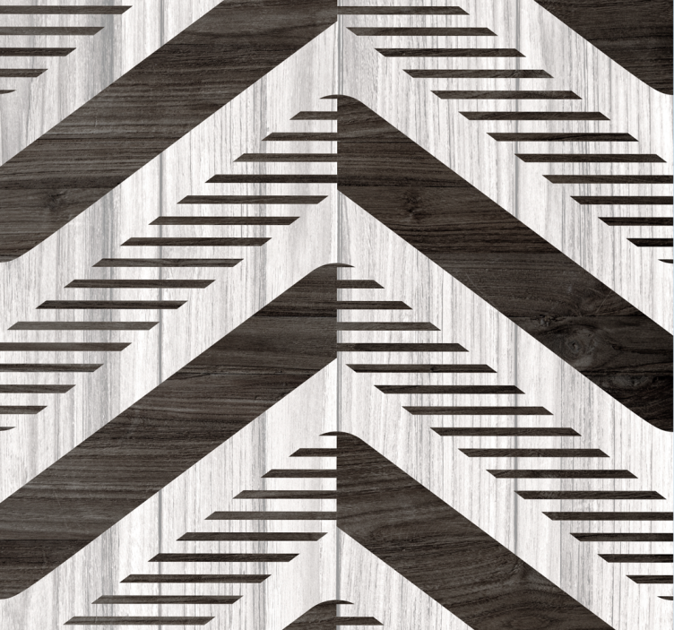 几何墙纸 人字形对比 - TenStickers