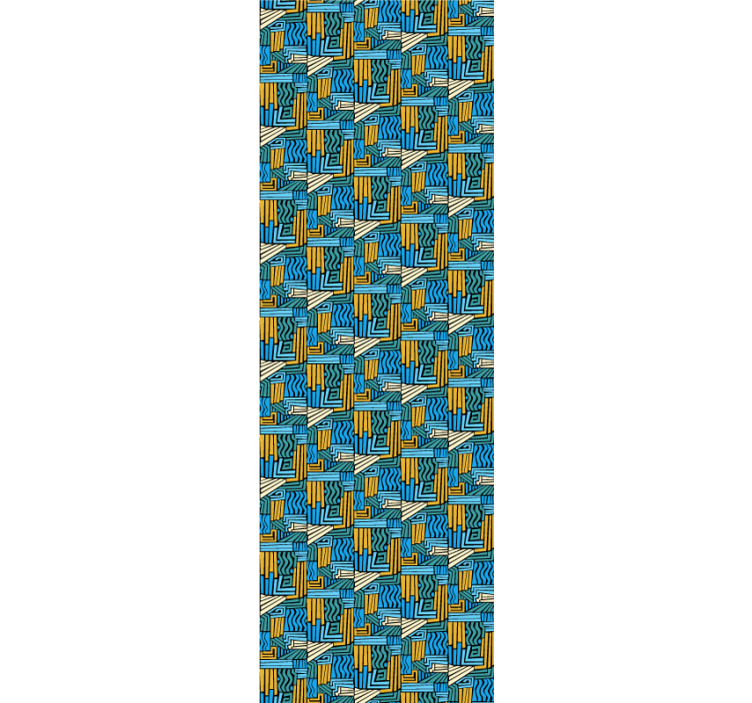 几何墙纸 几何交织 - TenStickers