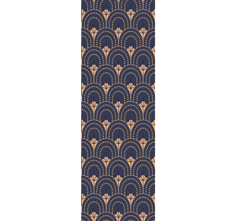 墙纸办公室 华丽的扇形图案 - TenStickers