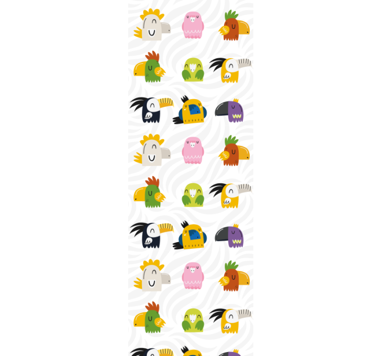 孩子房间墙纸 欢快的怪物壁画 - TenStickers