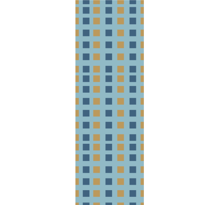 方形墙纸 几何方格 - TenStickers