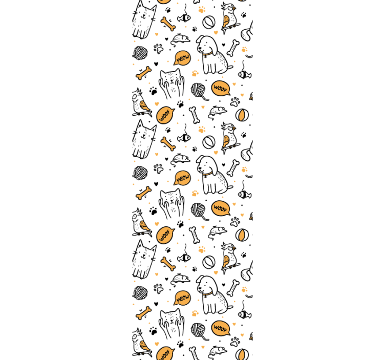 动物壁纸宠物涂鸦艺术 - TenStickers