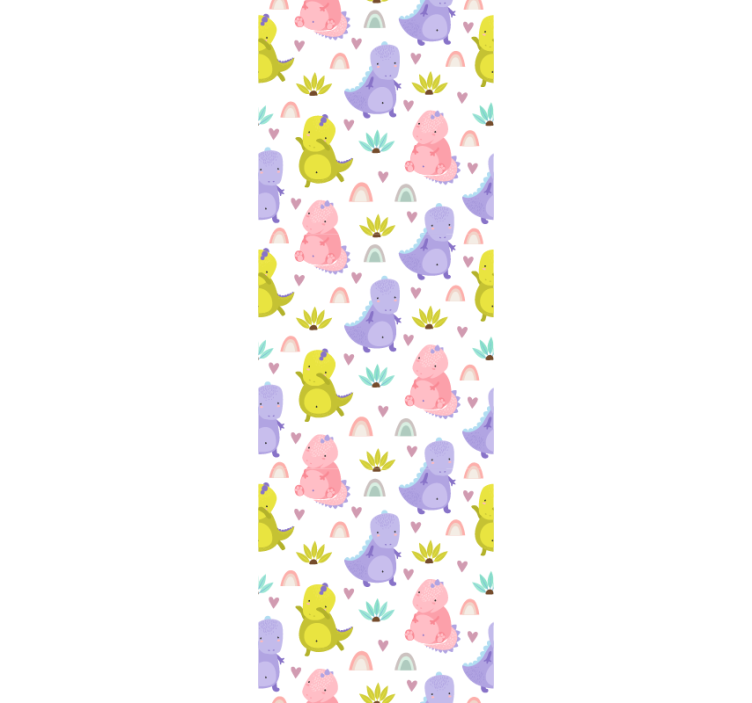 儿童壁纸 恐龙喜悦图案 - TenStickers