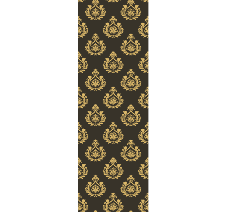 墙纸巴洛克风格华丽叶子图案 - TenStickers