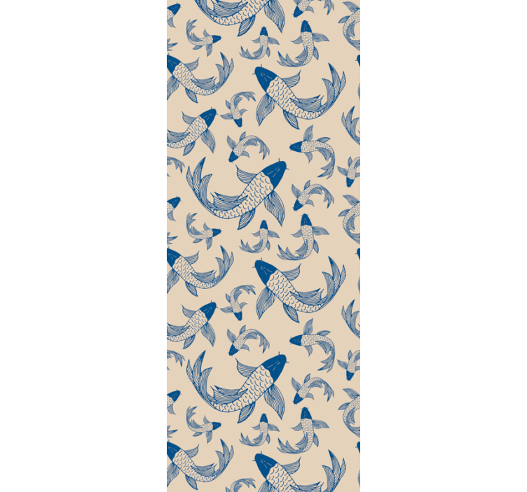 动物墙纸 锦鲤图案 - TenStickers