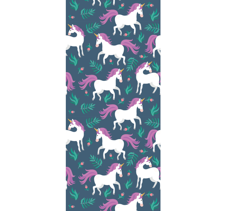 墙纸马匹 神奇的独角兽 - TenStickers